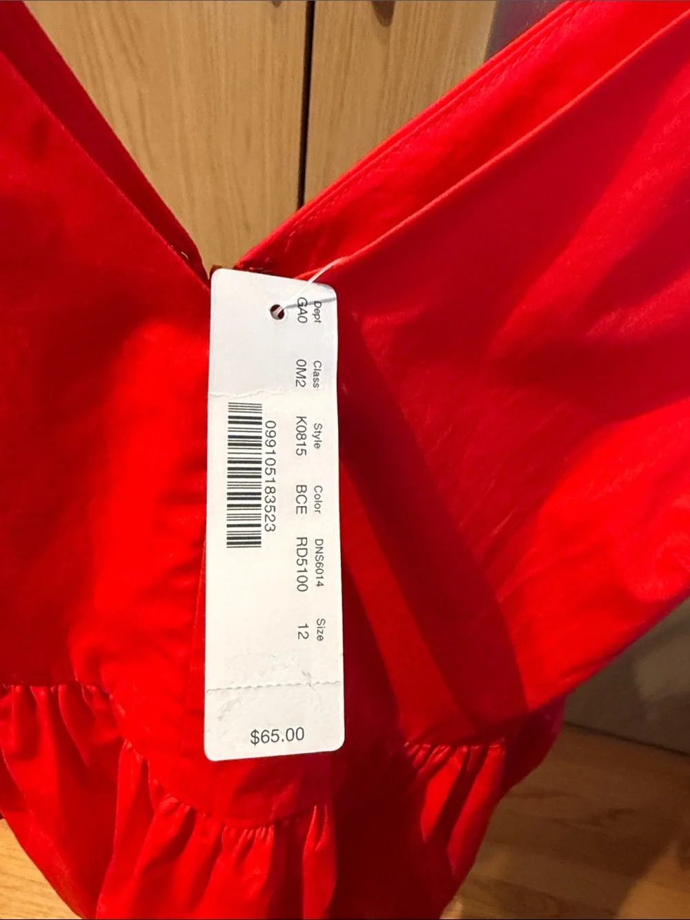 J. Crew 97% Cotton V-Neck Red Peplum Tank Top